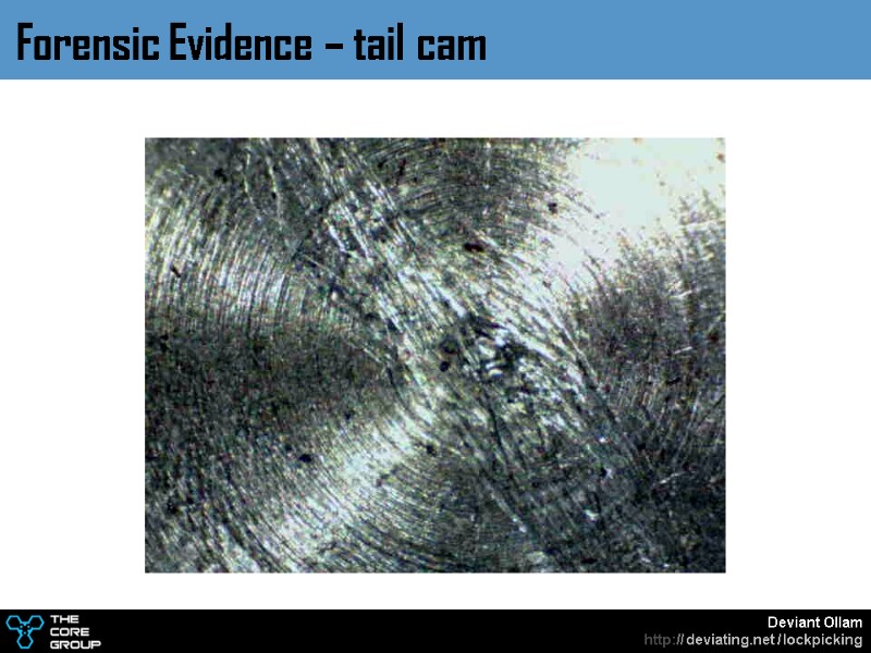Forensic Evidence – tail cam